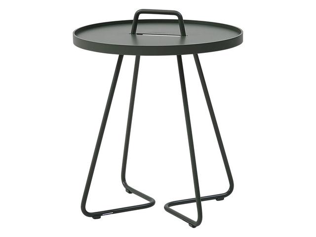 On-The-Move Dark Green Aluminium Side Table Small