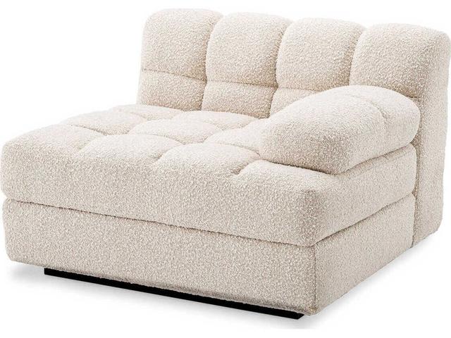 Dean Modular Sofa Cream Bouclé Right-Arm
