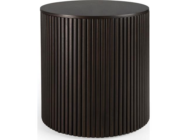 Roller Max Side Table in Dark Mahogany
