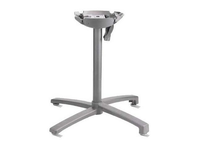 X1 Aluminum Tilting Table Base in Silver Gray
