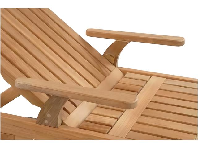Classic Teak Chaise Arms 1 Pair