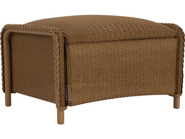 Reflections Wicker Ottoman with Padded Seat