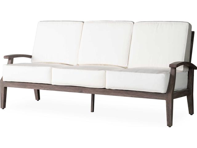 Frontier Aluminum and Lloyd Loom Patio Sofa