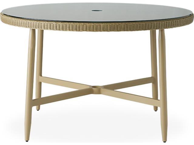 Fairview 48-Inch Round Dining Table with Glass Top