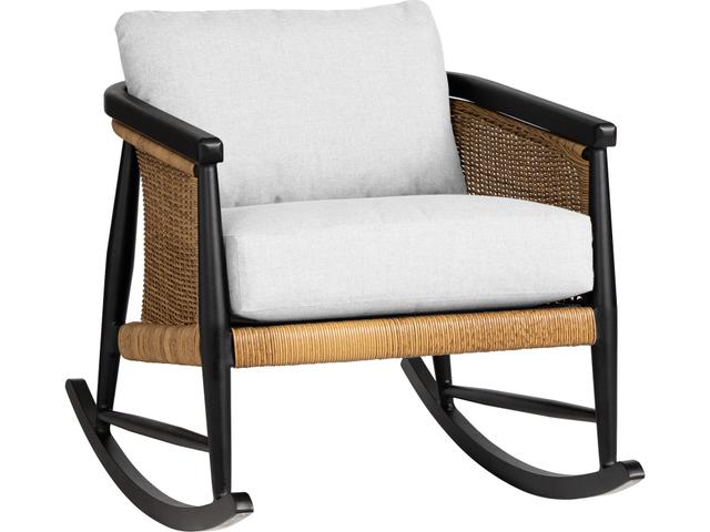 Galloway Lounge Rocker with Tortoiseshell Vinyl Weave