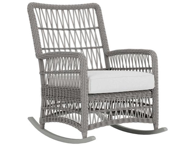 Mackinac High Back Porch Rocker in Putty