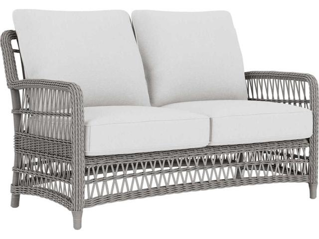 Mackinac Wicker Loveseat in Putty