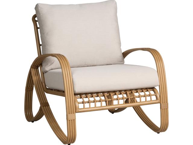 Riviera Aluminum Lounge Chair in Camel