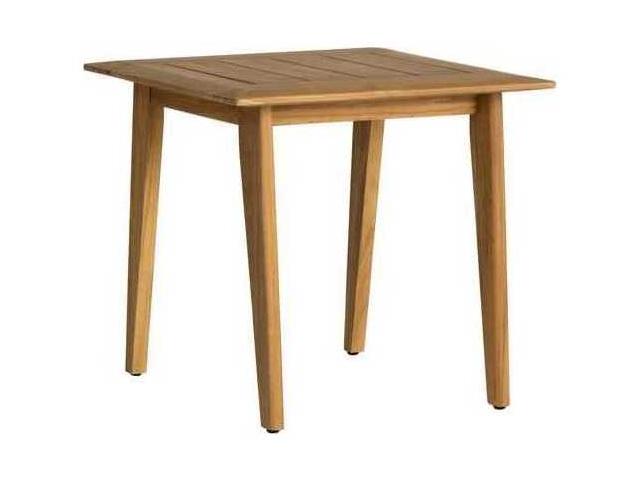 Alpine Teak Square End Table with Graphite Rope