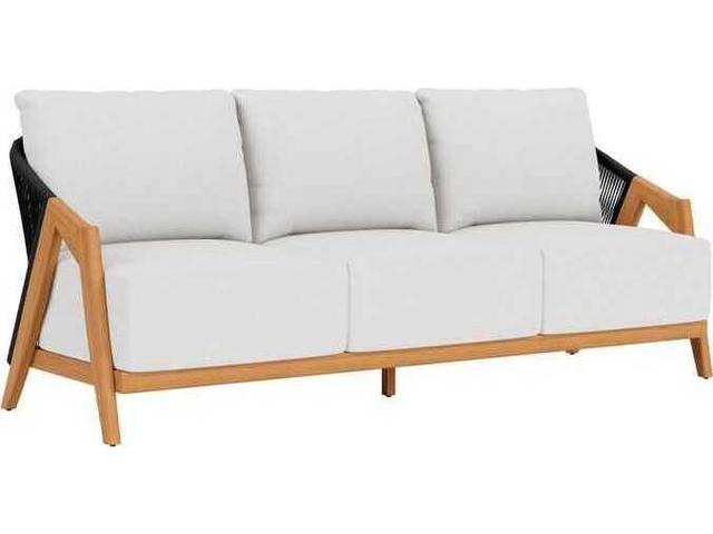 Alpine Teak Sofa with Weather-Resistant Rope