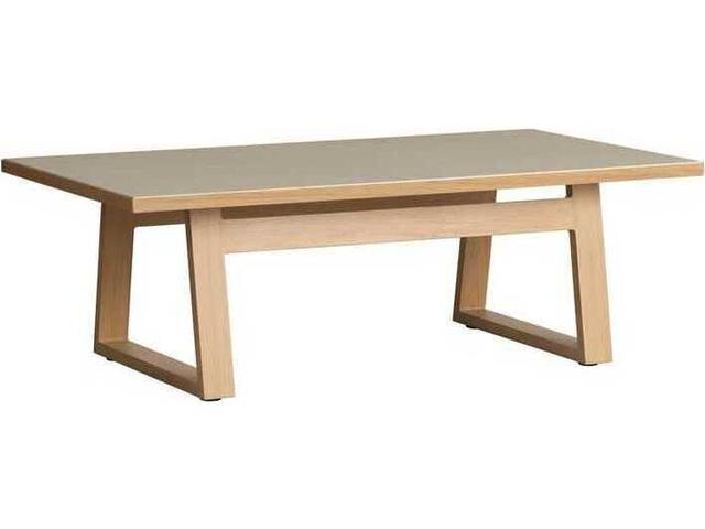 Pursuit 48-Inch Rectangular Aluminum Faux Wood Coffee Table