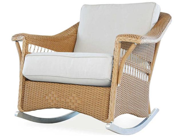 Nantucket Lloyd Loom Wicker Lounge Rocker
