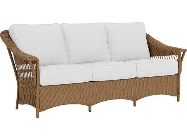 Nantucket Lloyd Loom Wicker 3-Seat Sofa