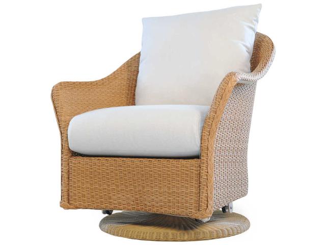 Weekend Retreat Wicker Swivel Glider Lounge Chair