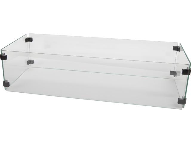 Casual Fireside Rectangular Glass Guard