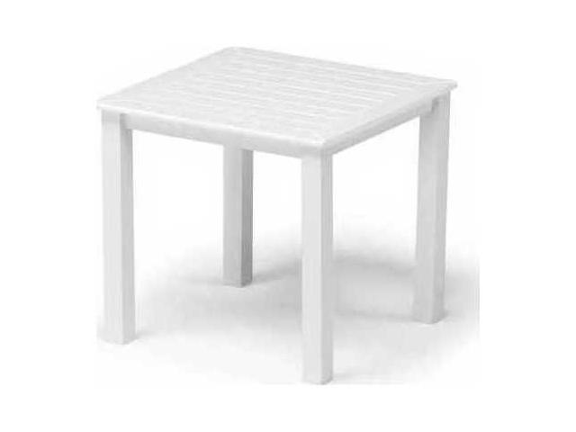 Rustic Polymer 21-Inch Square Marine Grade Polymer End Table