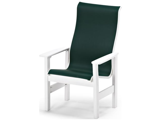 Leeward Marine Grade Polymer Sling Supreme Dining Arm Chair