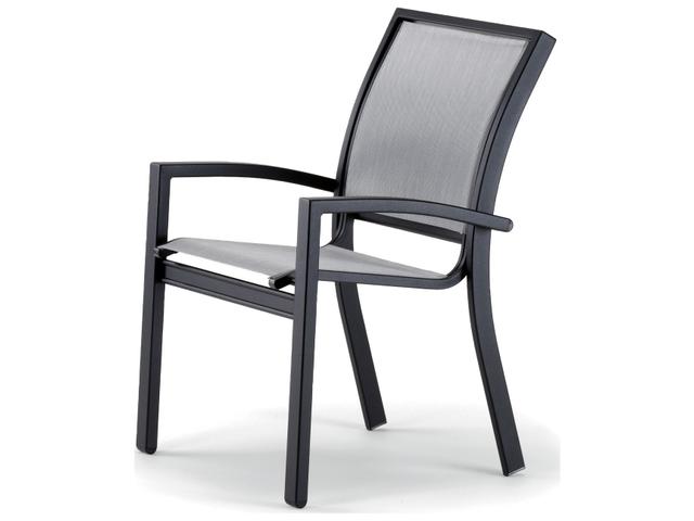 Kendall Sling Aluminum Stackable Dining Arm Chair