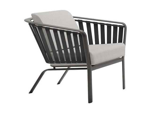 Trelon Cushion Aluminum Outdoor Patio Lounge Chair