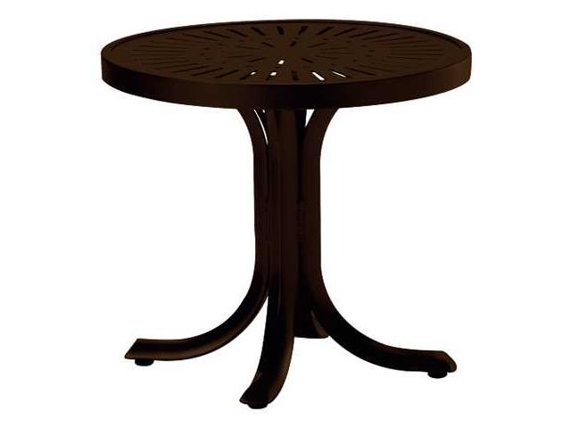 La Stratta 20 Inch Round Aluminum Tea Table