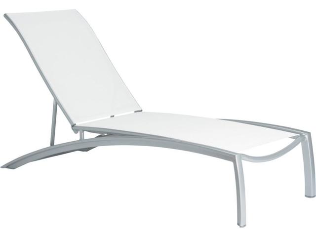 South Beach Relaxed Sling Aluminum Chaise Lounge