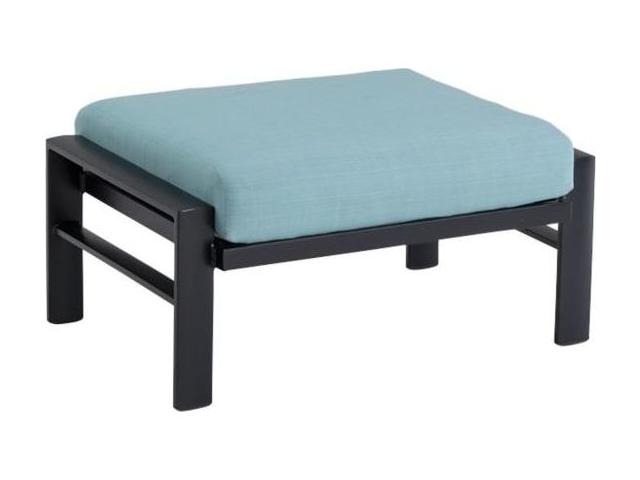 Kenzo Cushion Aluminum Ottoman