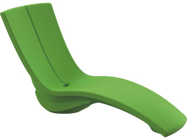 Curve Marine Grade Polymer Chaise Lounge with Riser