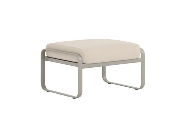 Brasilia Cushion Aluminum Ottoman