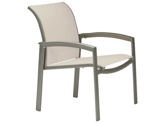Elance Relaxed Sling Aluminum Dining Arm Chair