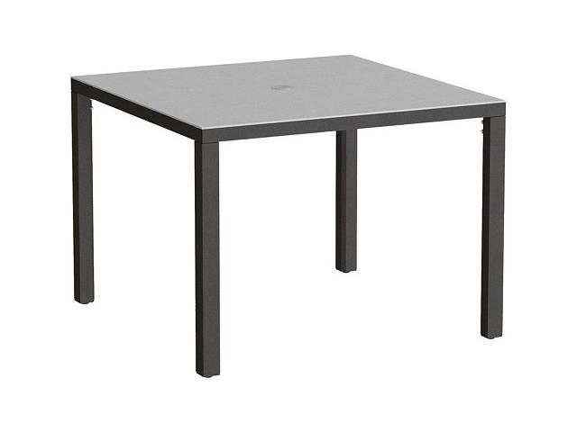 Parson Solid Top Aluminum 37 Inch Square KD Dining Table