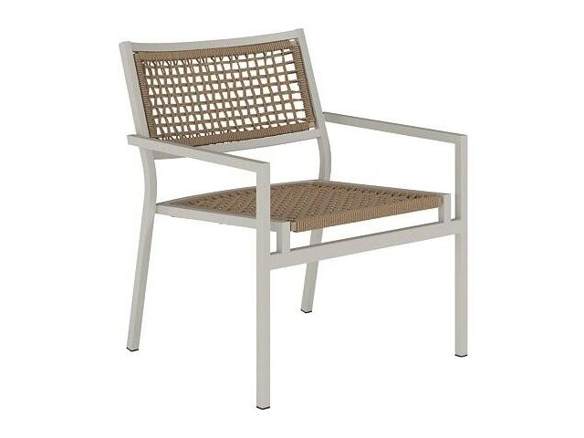 Cabana Club Rope Aluminum Stackable Lounge Chair
