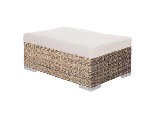 Arzo Rectangular Woven Cushion Ottoman