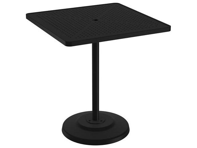 Boulevard 36-Inch Square Aluminum Bar Table with Umbrella Hole