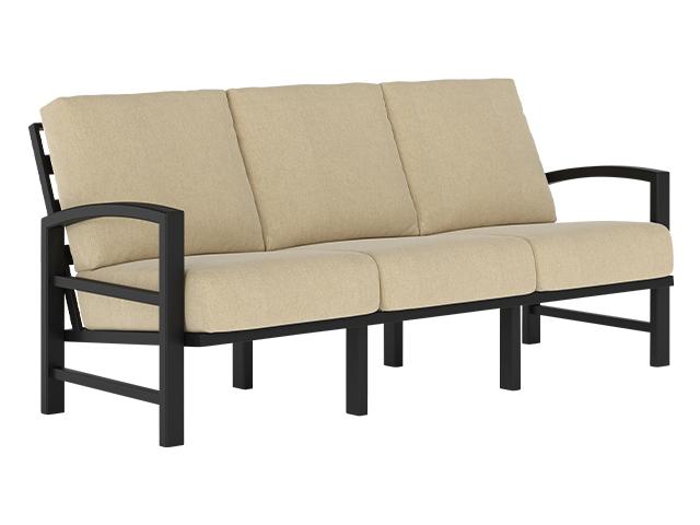 Lakeside 3-Seat Cushion Aluminum Sofa