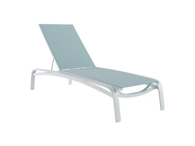 Laguna Beach Relaxed Sling Aluminum Stackable Chaise Lounge