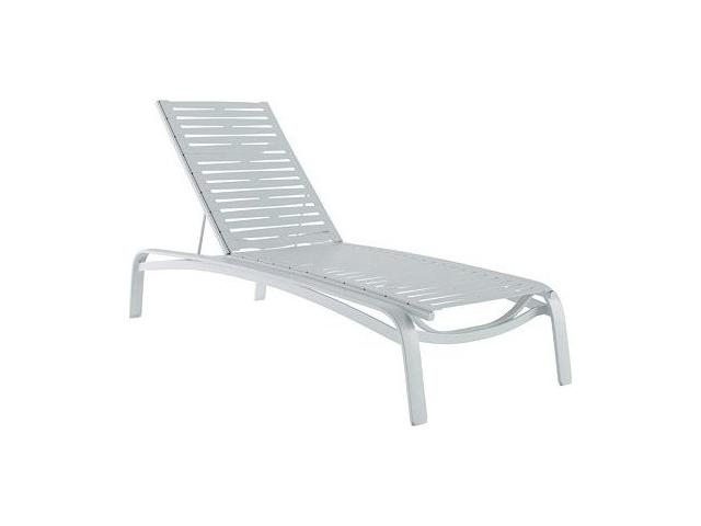 Laguna Beach EZ Span Ribbon Aluminum Stackable Chaise Lounge