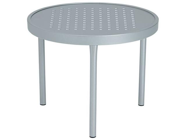 Boulevard 20-Inch Round Aluminum Tea Table