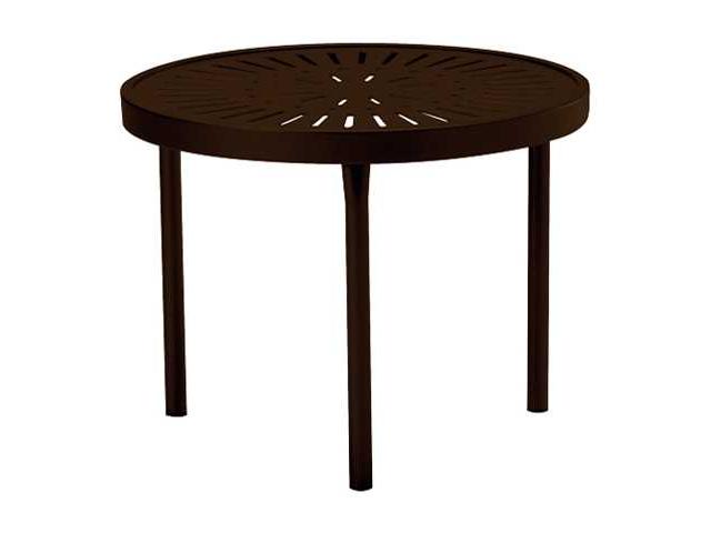 La'Stratta 20-Inch Round Aluminum Tea Table