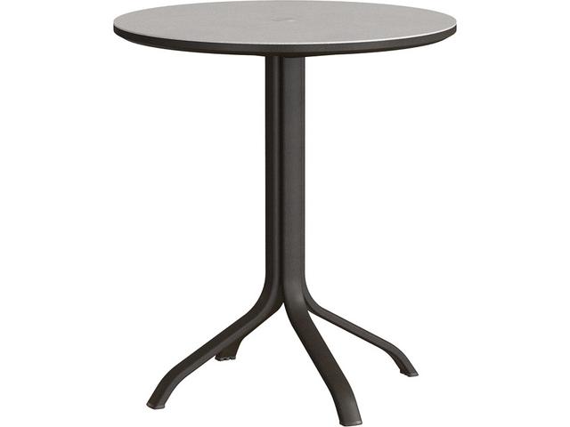 Horizon Solid Aluminum 36-Inch Round Bar Table with Umbrella Hole