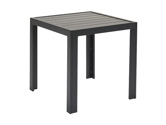 Aluminum Slat Square End Table