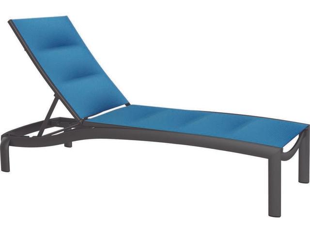 Kor Padded Sling Armless Chaise Lounge