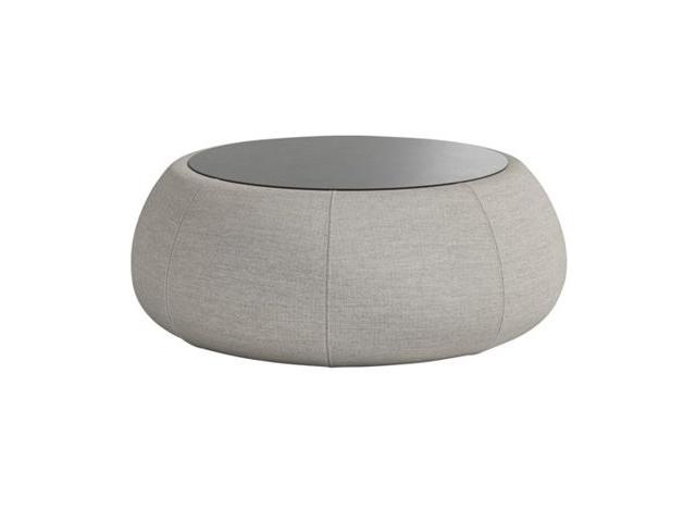 Contour Cushion 30.5-Inch Round Resin Coffee Table