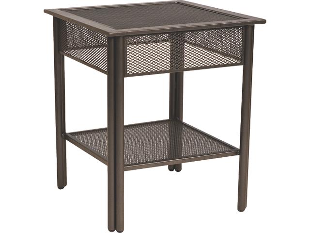 Jax Wrought Iron Square End Table with Micro-Mesh Top