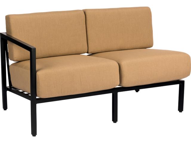 Salona Cushion by Joe Ruggiero Aluminum Left Arm Loveseat
