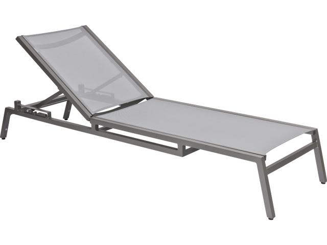Palm Coast Sling Aluminum Stackable Adjustable Chaise Lounge