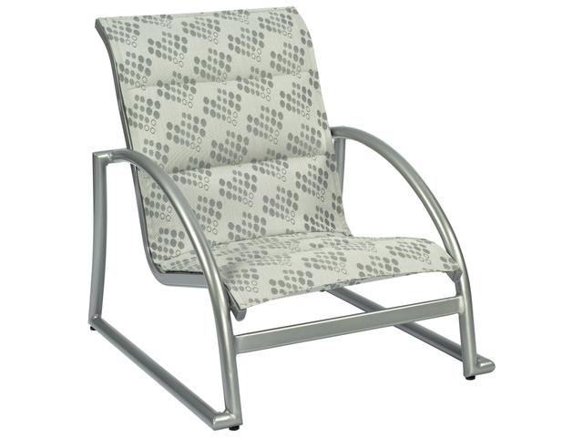 Tribeca Padded Sling Aluminum Stackable Lounge Chair