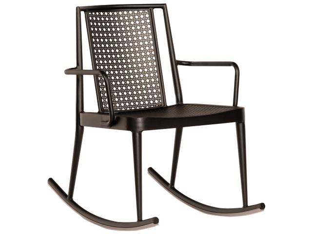 Parc Aluminum Rocker Dining Arm Chair
