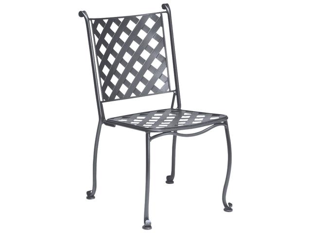 Maddox Wrought Iron Stackable Bistro Side Chair