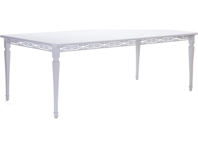 Alexa Hampton Tuoro 88-Inch Rectangular Cast Aluminum Dining Table