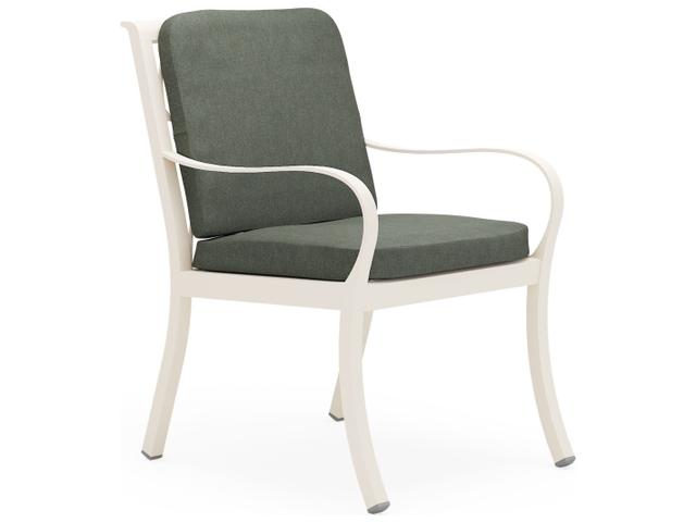 Scala Aluminum Cushion Dining Arm Chair
